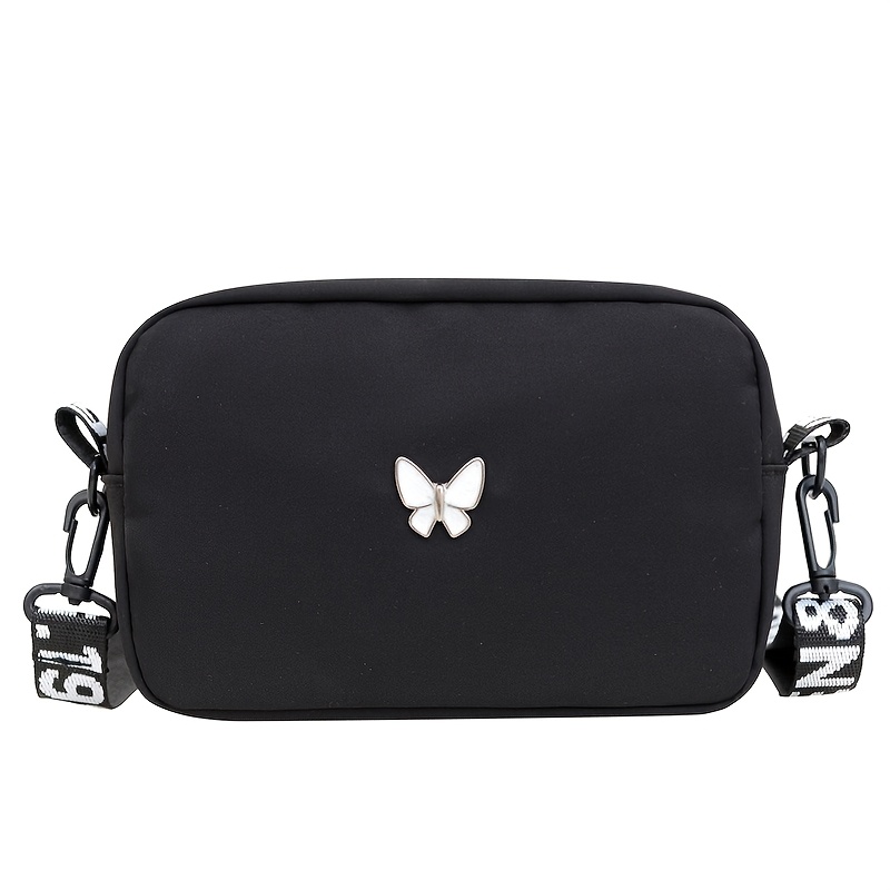 TEMU Bolso Bandolera Unisex de Cruzado, Estilo de Moda, Diseño de , Bolso con Etiqueta de [Correa de con , Dirección de Cremallera Aleatoria]