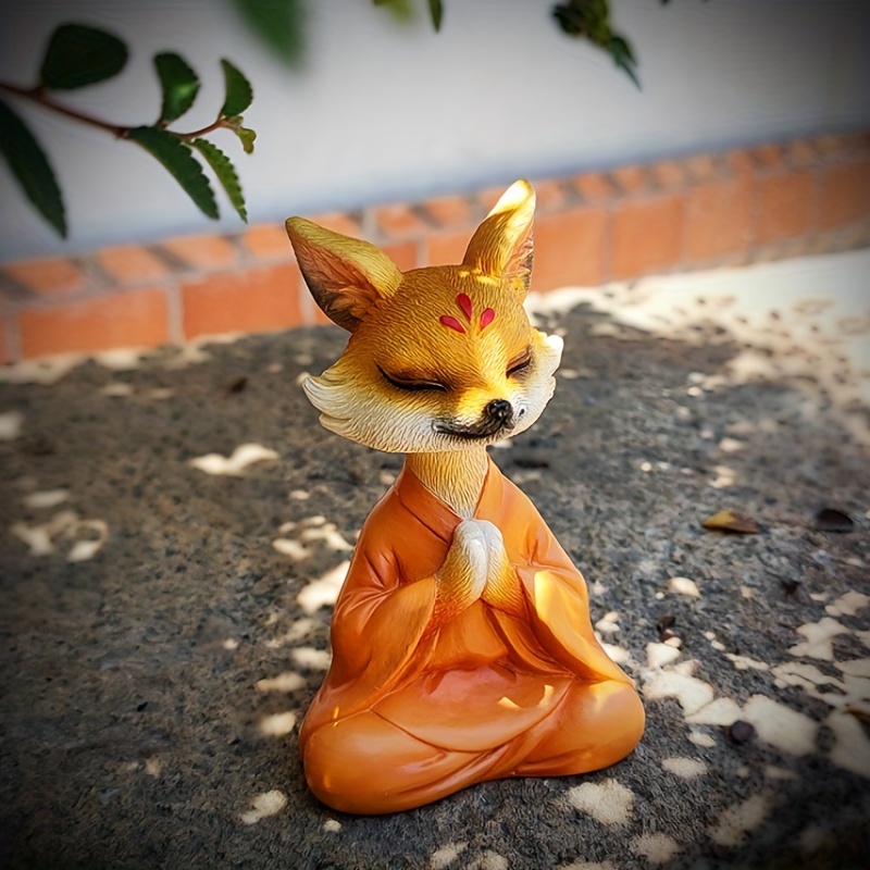 FOX　木目込みまり　4センチ/3.5センチ/3センチ玉セット20個等 meditating fox statue garden resin decor 9cm 3 54in high 4cm - Temu