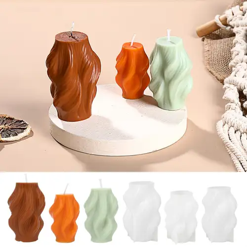 Stampi Candele Silicone 4 Pezzi - Forme 3D Per Candele Fai Da Te - Foto 9