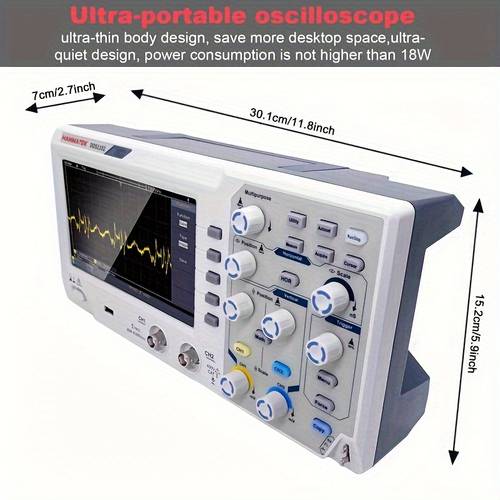 dos1102 digital oscilloscope 110m dual channel sampling oscilloscope 7 inch tft display