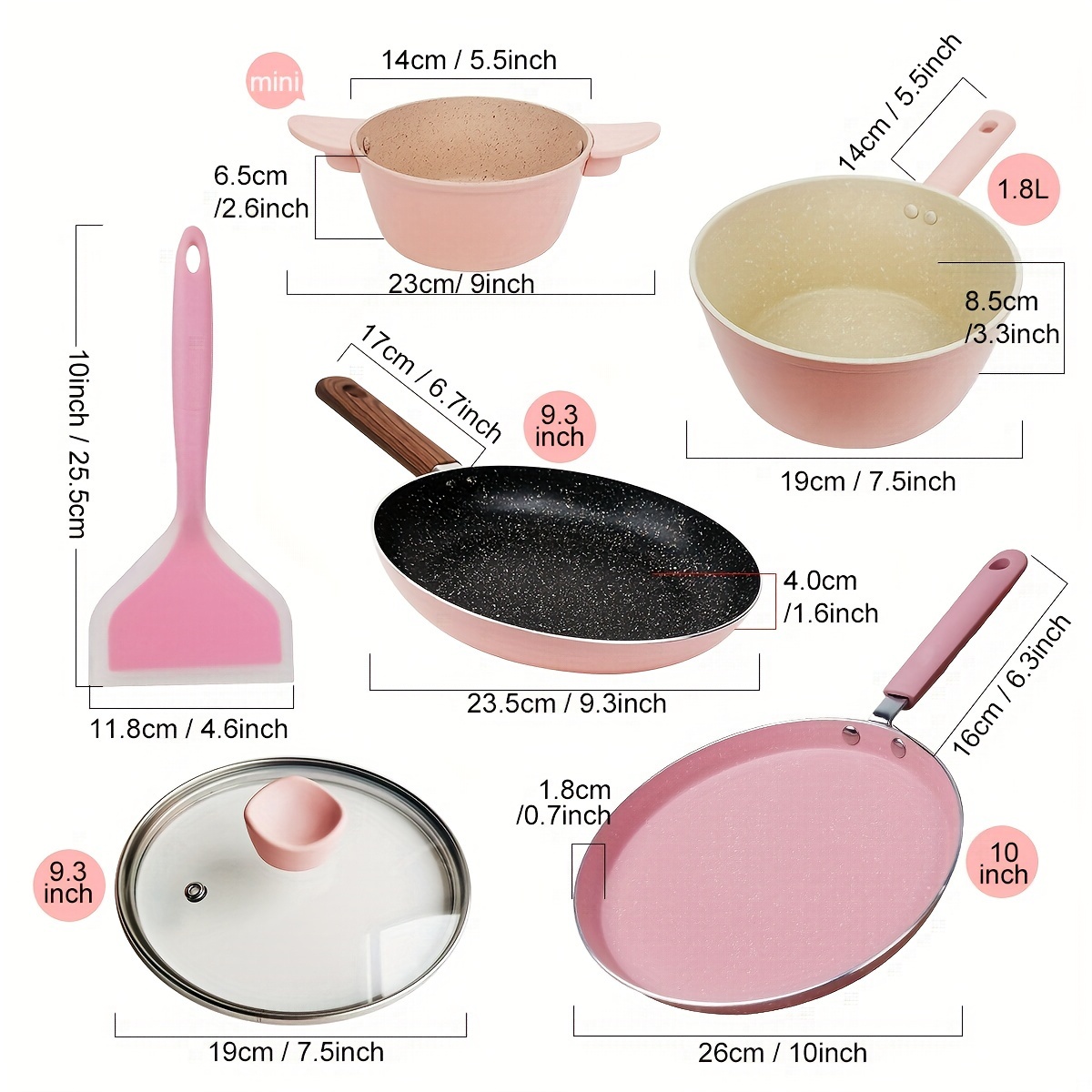 TEMU 6- Cookware Set -to- Cookware Set And Pan For