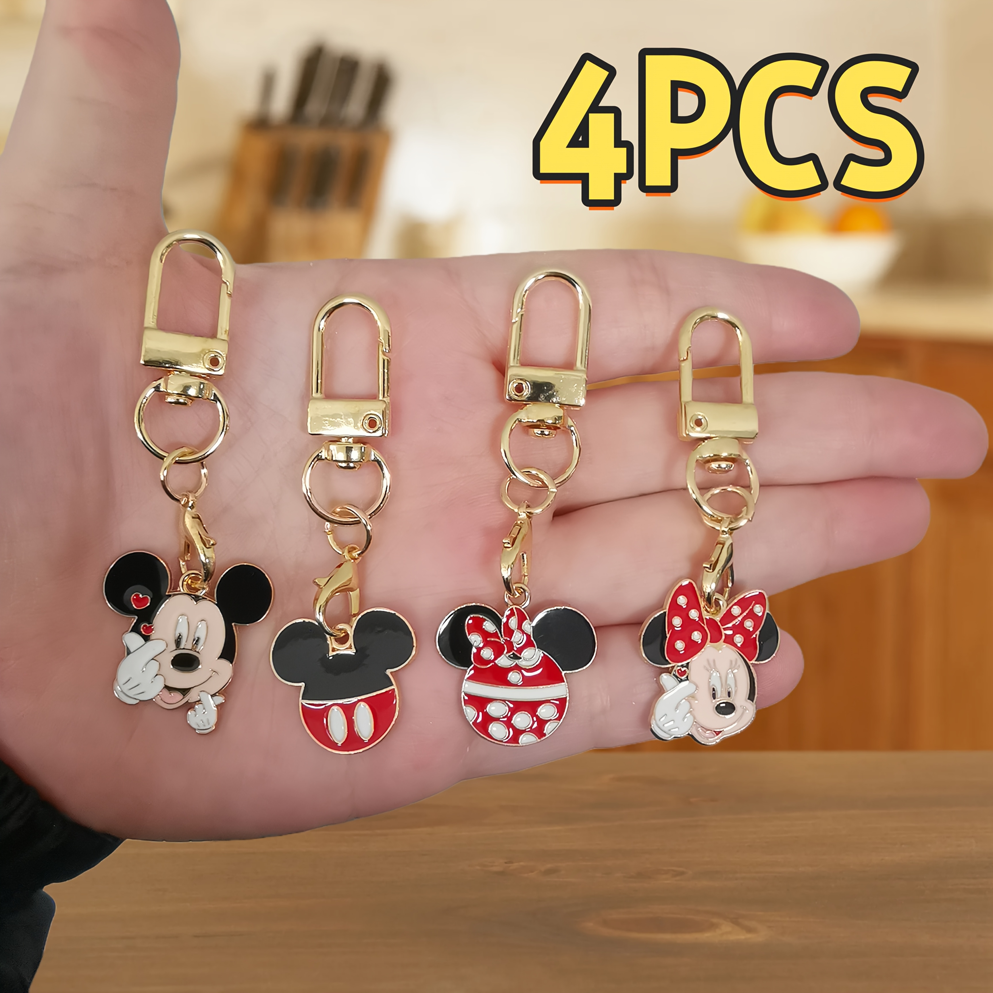TEMU 4pcs Keychains, Can Be Used As Keychain Decorations For Bags And Car Keys, Birthday Gifts, Keychains