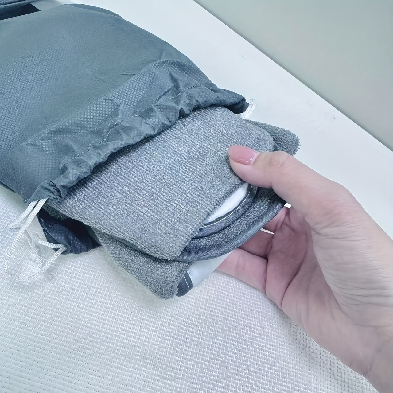 pack unisex travel slippers storage bag portable folding Temu