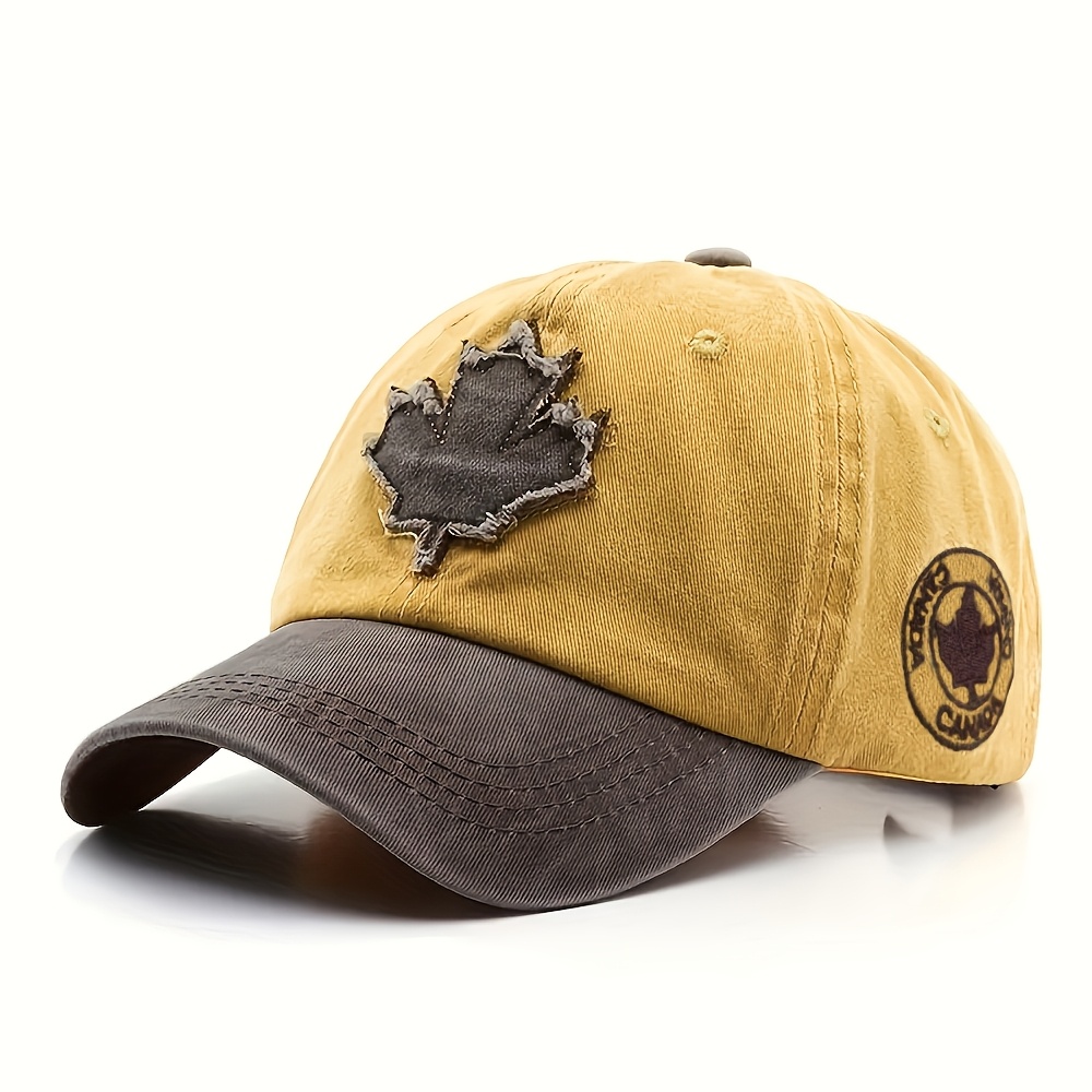 Image of Classic Vintage Washed & Embroidered Baseball Cap - Adjustable Duckbill Hat Suitable For , Lightweight Suitable For , Travel, Cycling, Casual Wear, Gift For Anniversary Events, Multiple Colors