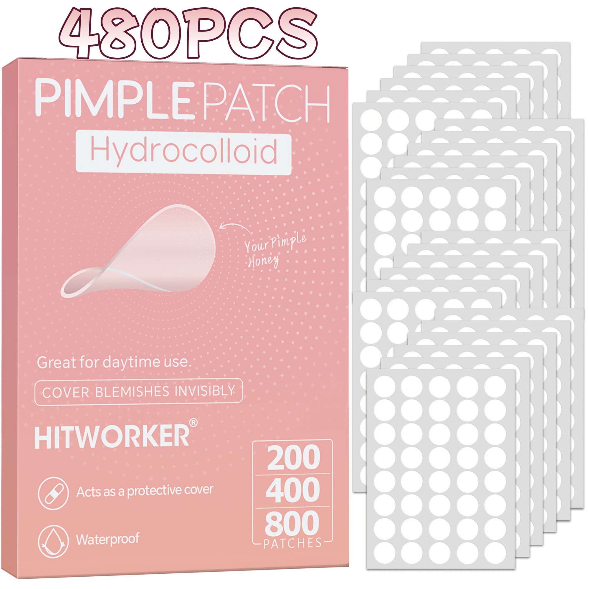 480/400/160 Patches Per Box, Patches That Cover Pimples And Blemishes, Deep Cleansing, Spot Stickers On And Skin, Suitable For Types
