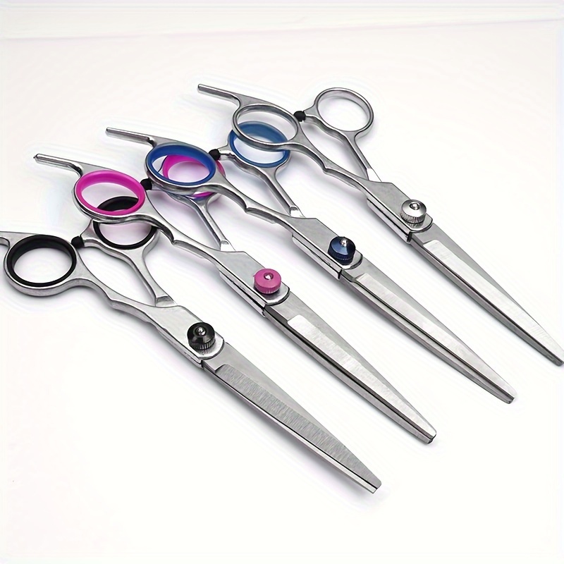 

Professional Barber Hair Cutting Scissors, Zinc Alloy Right-handed Texturizing Shears, Ideal For Normal And Relaxed Textured Hair