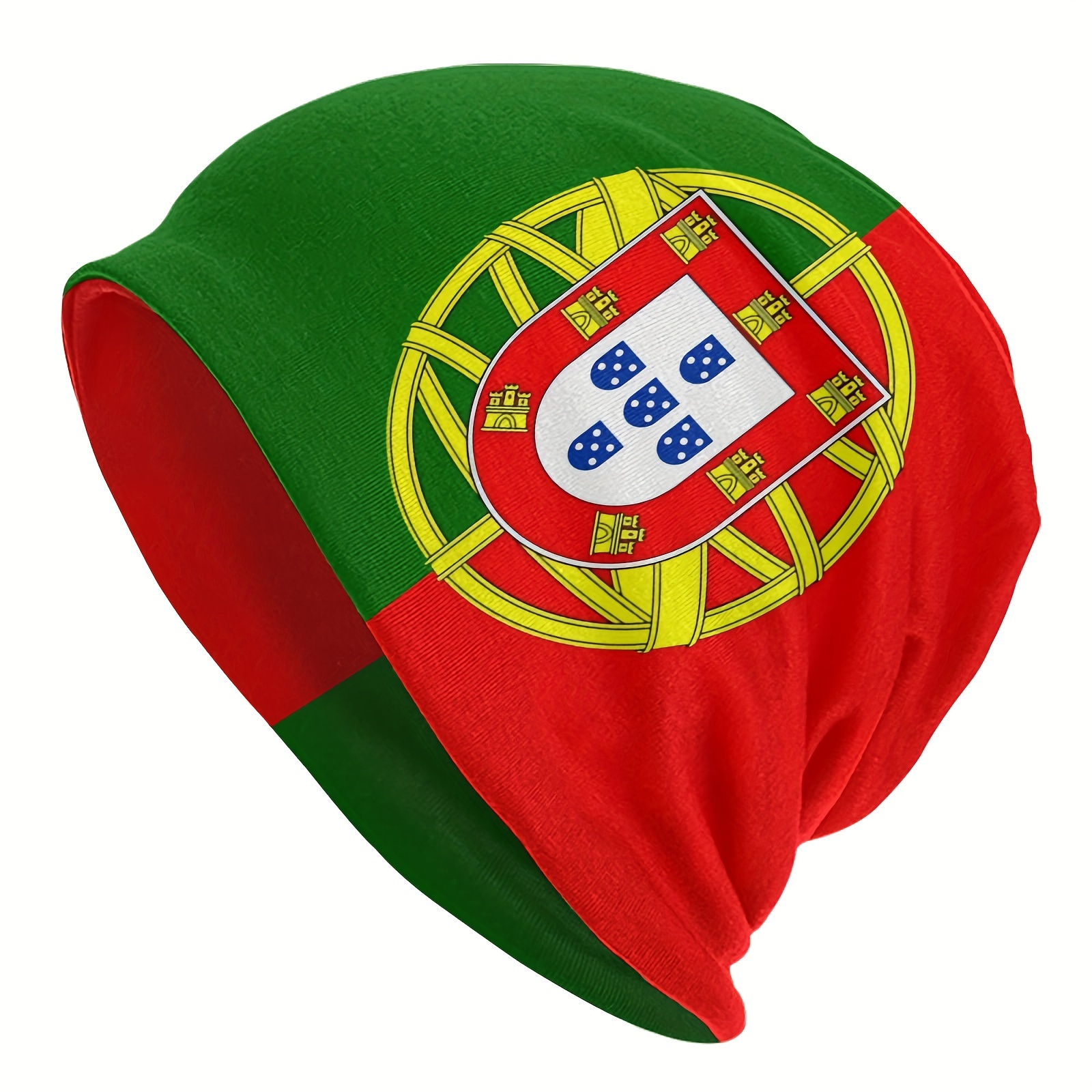 

Portugal National Flag Pattern Beanie Hat, Soft Thin Style Summer Bonnet Hat For Sports, Ideal Choice For Gifts