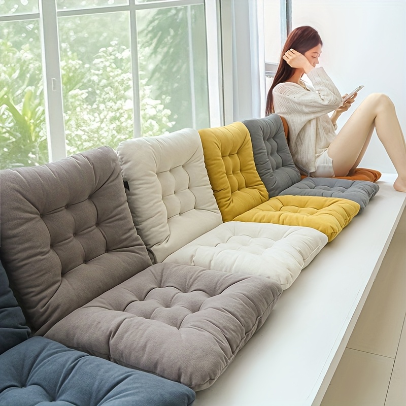 ergonomic office chair cushion with lumbar support thick seat cushion for back relief non slip straps posture   pressure relief compatible with desk car sofa ideal gift for home office decor desk chair cushion elastic binding adjustment Product details 2