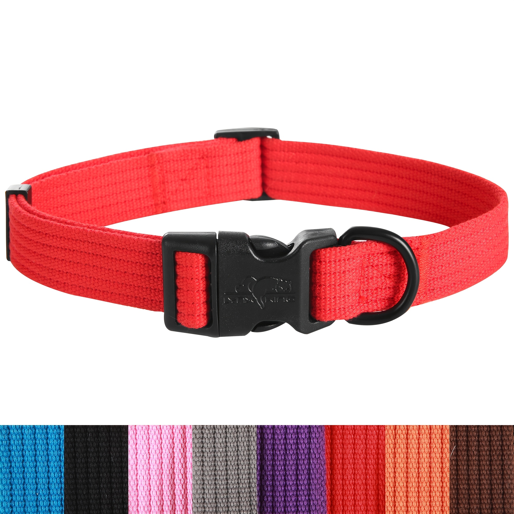 Dog Collar, Soft Comfortable Material with Quick-Release Buckle
