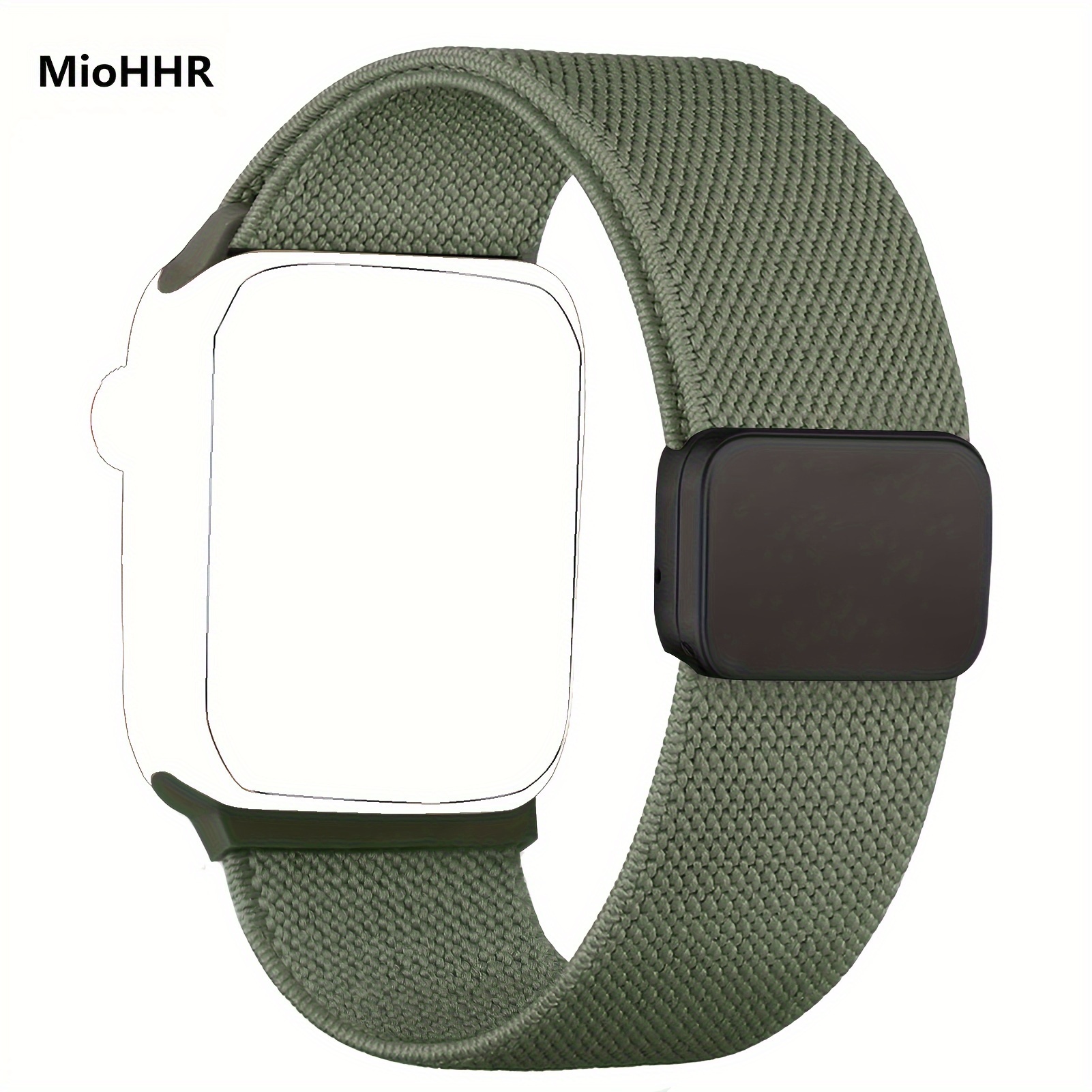 

Magnetic Stretchy Loop Compatible With Apple Watch Bands 40mm 41mm 45mm 44mm Ultra/2 49mm 38mm 42mm Women Men, Soft Nylon Sport Wristband Strap For Iwatch Series 6 5 4 3 2 1, Se/2nd