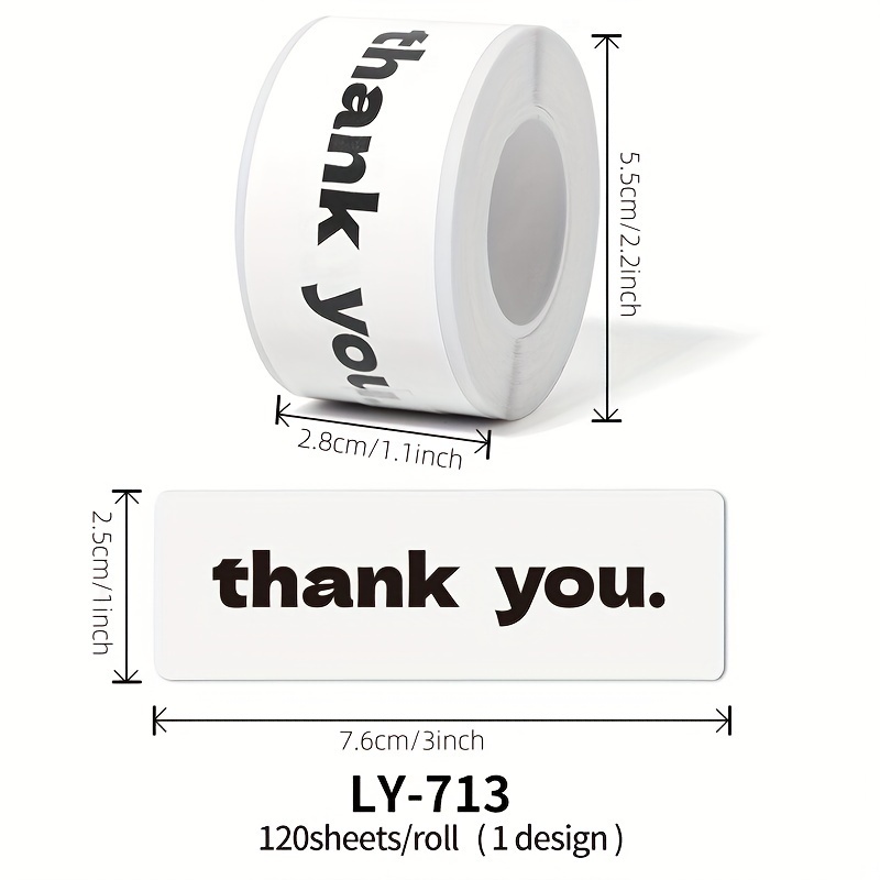 TEMU Thank You Sticker Gift Product Decorative Label, Suitable For Store Boutique Retailers, Gift And Packaging Sealing Stickers