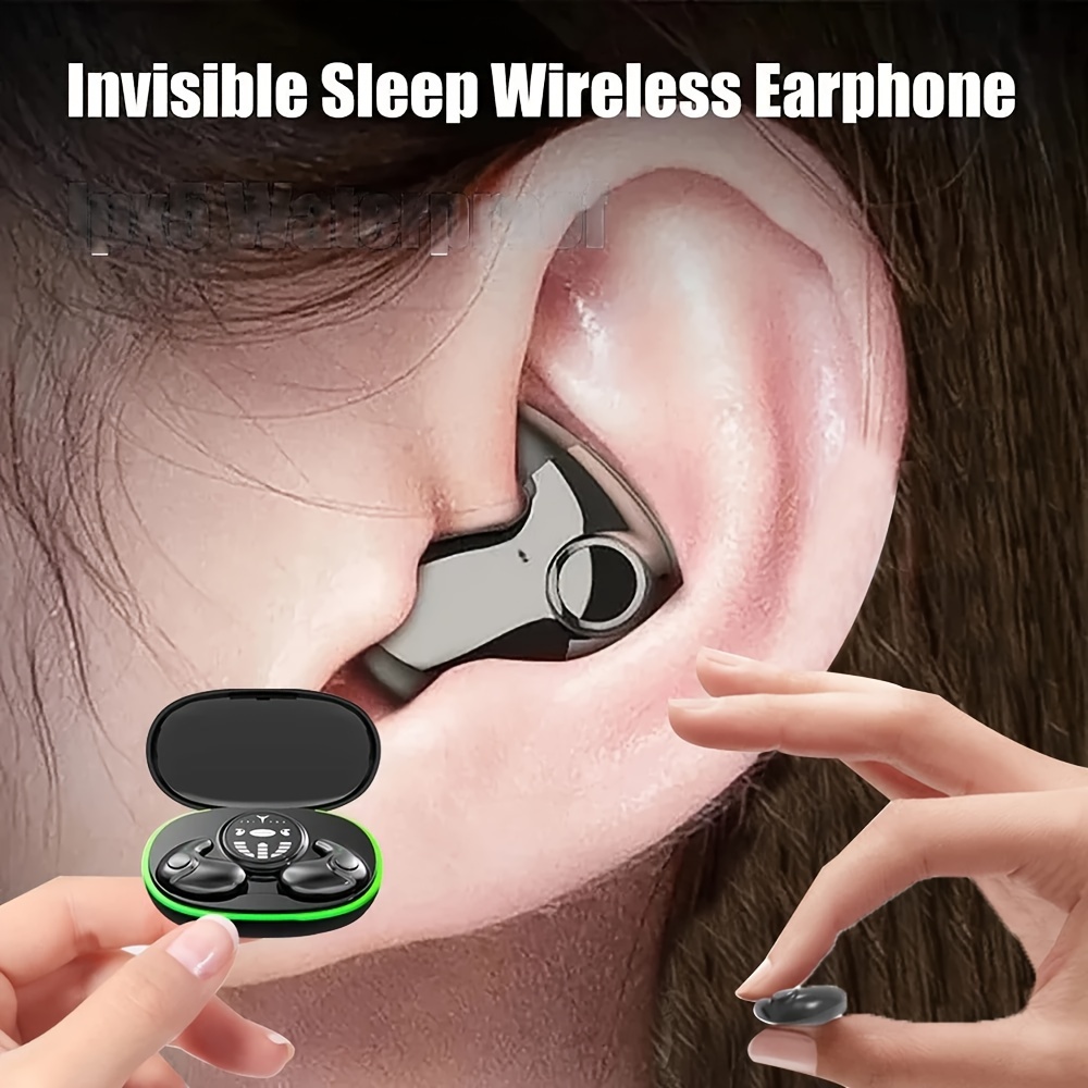 

Wireless , Invisible Headphones, Bt5.3 Sleeping Headset For Side Sleepers Small Ears Canal, Discreet In-ear Tiny Earphones, For Samsung/android