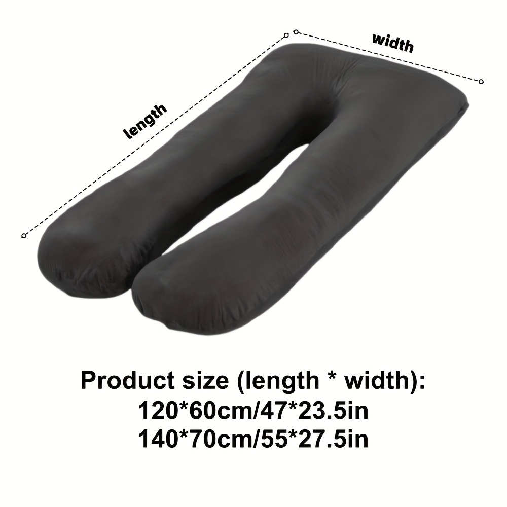This Ultra-Comfortable U-Shaped Pregnancy Pillow Features a Soft Plush Surface, Making It Suitable for Side Sleeping While Providing Support for The Waist And Legs, Alleviating Pressure on The Abdomen And Back, And Is Available in Various Colors And