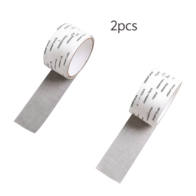 2pcs 118.11 Inch Net Repair Tape, Waterproof Mesh Repair Tape, Suitable For Door And Window Screen Mesh, Screen Repair Tape, Easy To Cut And Repair
