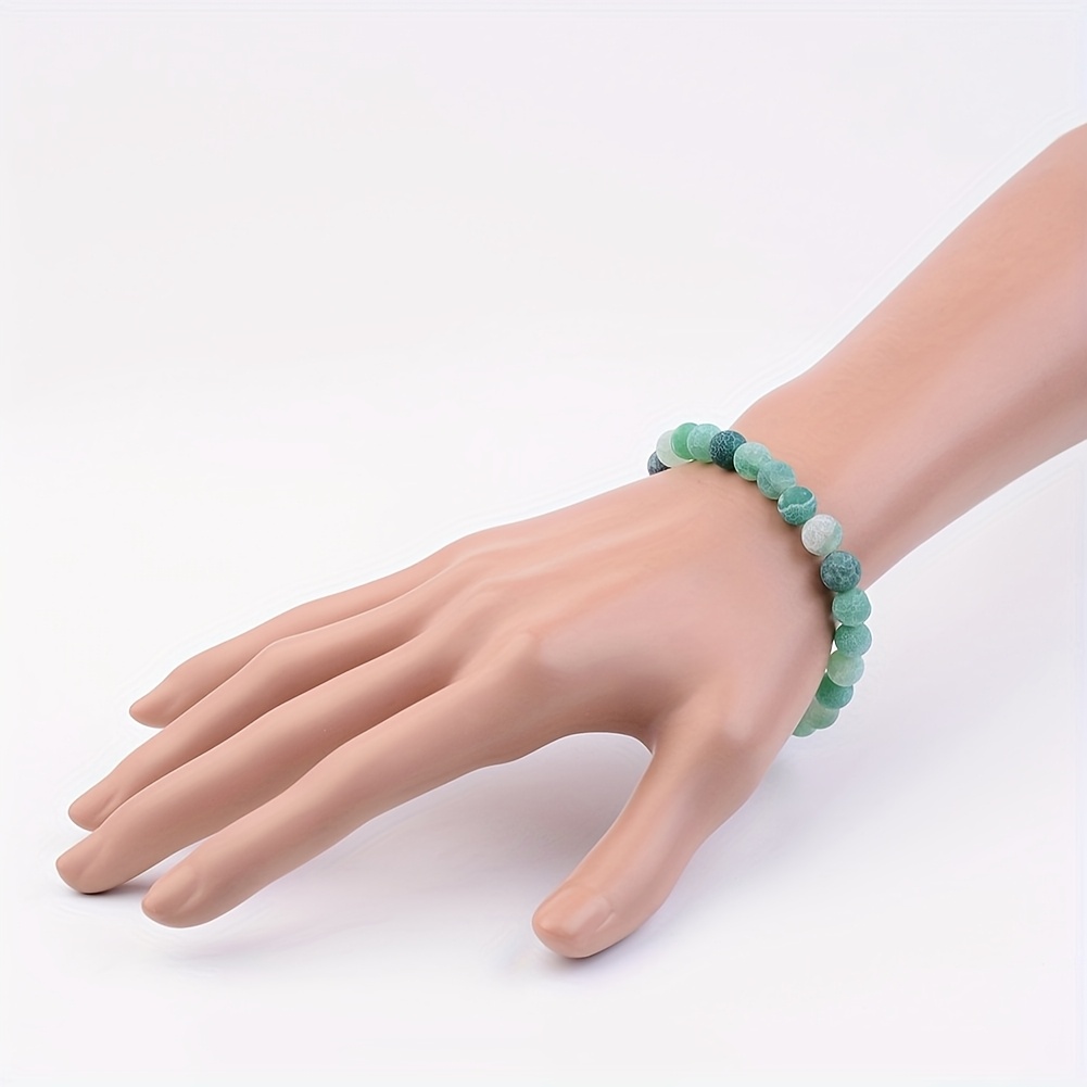 10pcs Agate Stones Stretch Bracelets Unique Design Comfortable Elastic