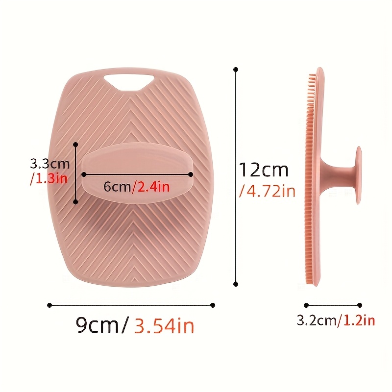 2pcs Soft Silicone Exfoliating Pad with Toothpaste Tube Squeezer