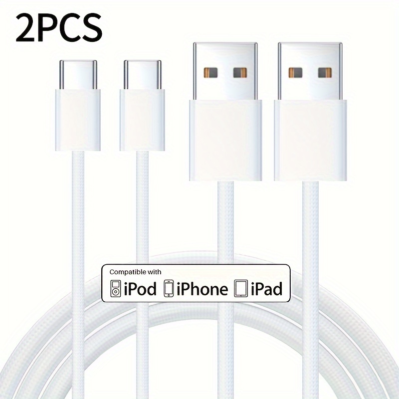 

2pcs/1pc 3ft/5ft/6ft/10ft, Charging Car Charging Charger For Apple 15 14 11 Xs Xr X 8 7 6s 6 5s Se Airpods