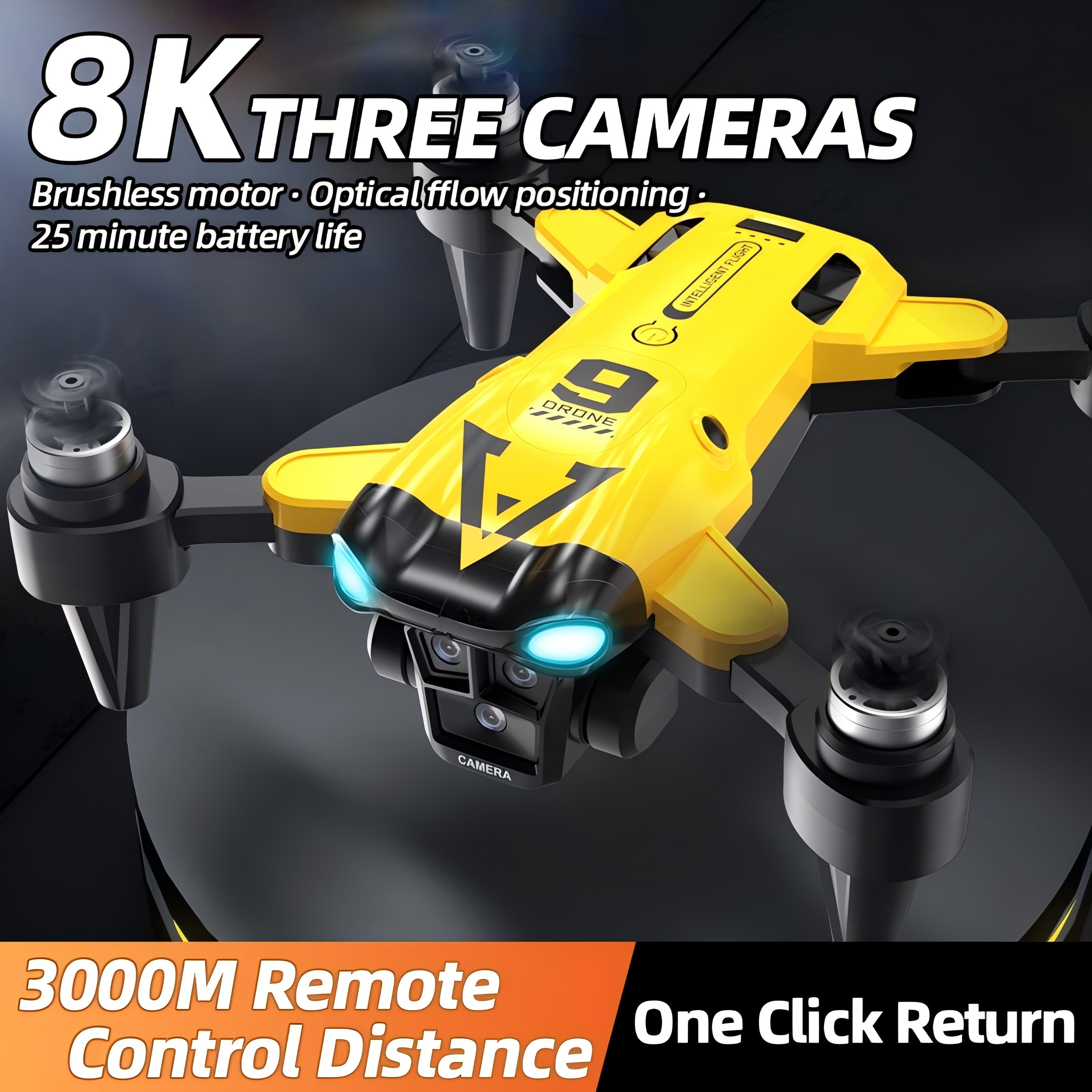 

Long Drone - With Positioning And Dual High-definition Cameras, For Adults And Aviation Photography Enthusiasts