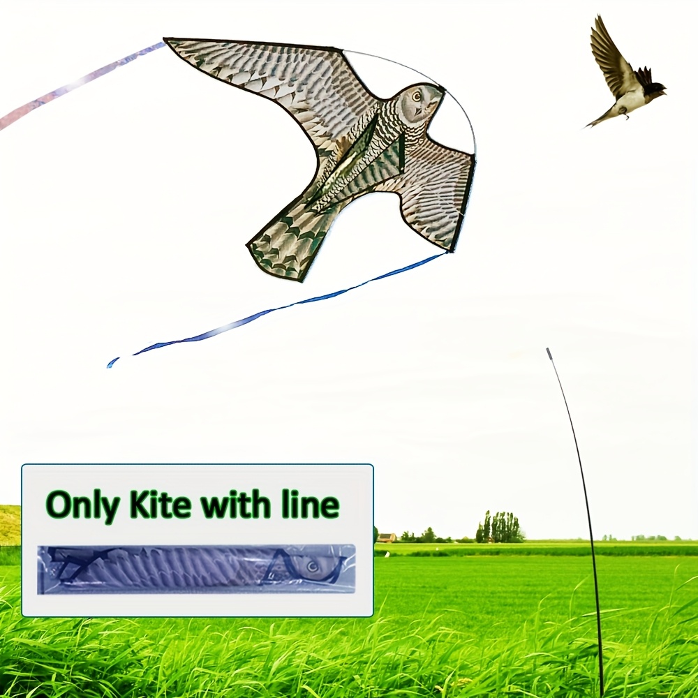 TEMU Kite - Realistic Owl Farm Bird Deterrent, , & Effective Pest Control For Gardens, ,