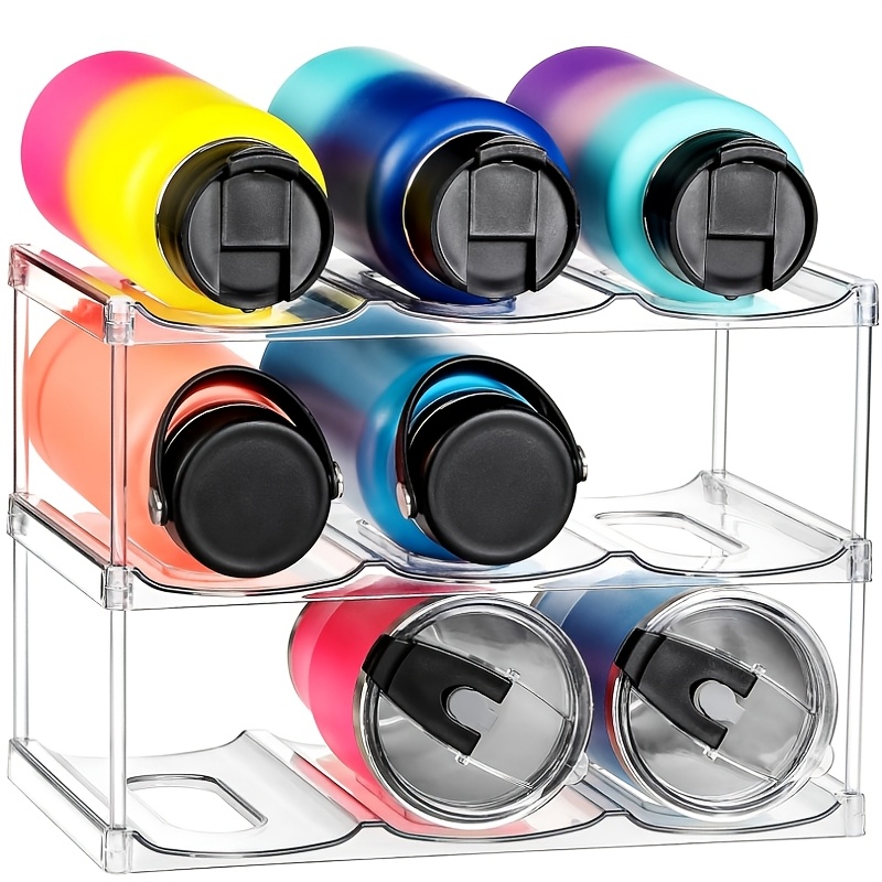 TEMU Stackable Wine Rack - For And Other Large Glasses - Transparent Wine Rack For Cabinet, Home Countertop, Refrigerator, Pantry Shelf, Cup And