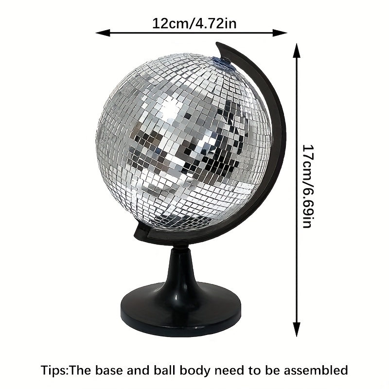 1pc Disco * Glass * Decorative Round *, Suitable for Students, Office Supplies, Home Decoration Crafts