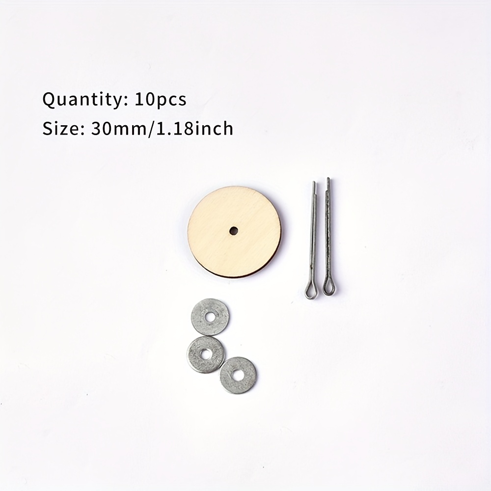 TEMU A Pack Of Diy Wooden Joint Bolts With Rotatable Nail Tip Joint Accessories For Dolls