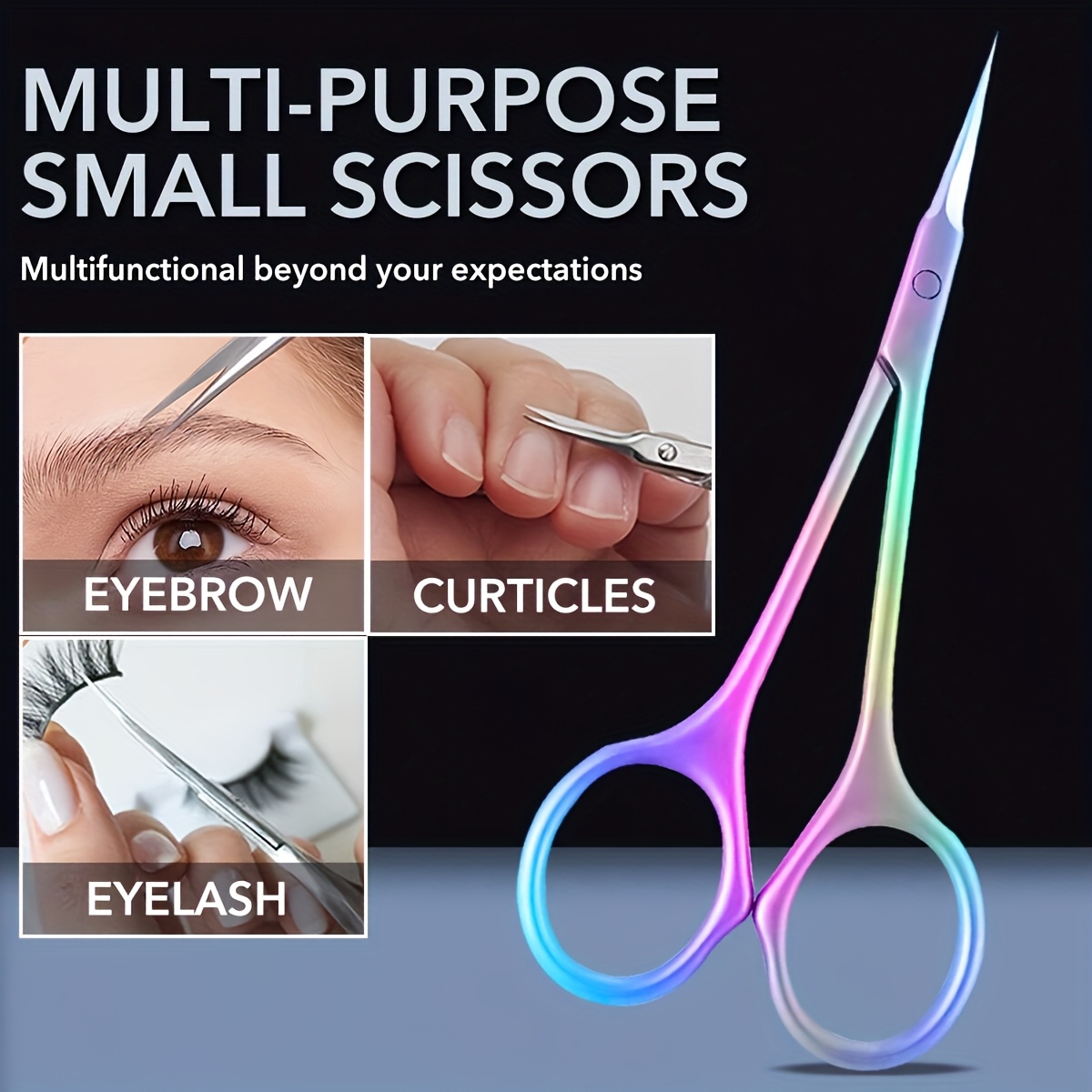 Cuticle Scissors Nail Cuticle Clipper, Stainless Steel Dead Skin Removal Scissor Clipper Manicure Tools