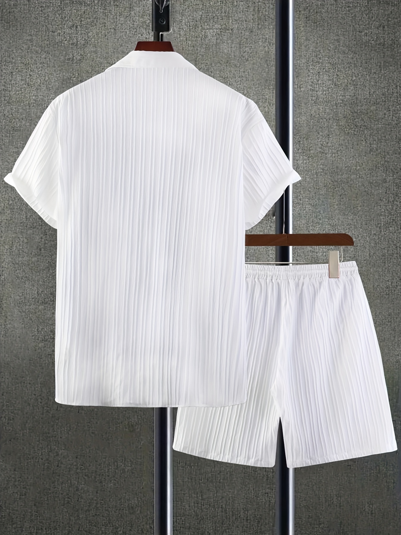 Tuta Sportiva Corta Uomo Estiva - 2 Pezzi Maglietta E Pantaloncini Cotone - Foto 7