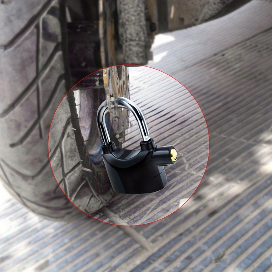 puerta de seguridad   resistente con sensor de movimiento y   fuerte - candado antirrobo para puertas,  , bicicletas, muebles - funciona con pilas (  2 pilas no recargables), cerraduras para el hogar Detalles del producto 4
