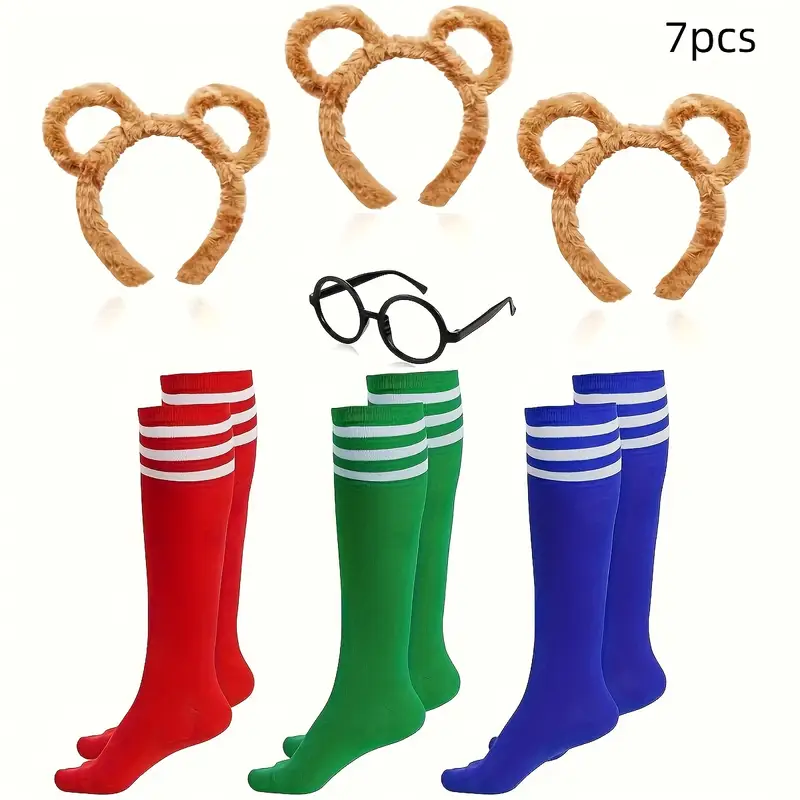 10 Stuks Chipmunks Kostuums Set Inclusief Chipmunk Oren Hoofdband Tutu Jurk Zwart Rond Frame Glazen en Knie-Hoge Sokken Voor Tieners Volwassenen Halloween Party Dier Kostuum Accessoires 10 Stuks Chipmunks Kostuums Set Inclusief Chipmunk Oren Hoofdband Tutu Jurk Zwart Rond Frame Glazen en Knie-Hoge Sokken Voor Tieners Volwassenen Halloween Party Dier Kostuum Accessoires