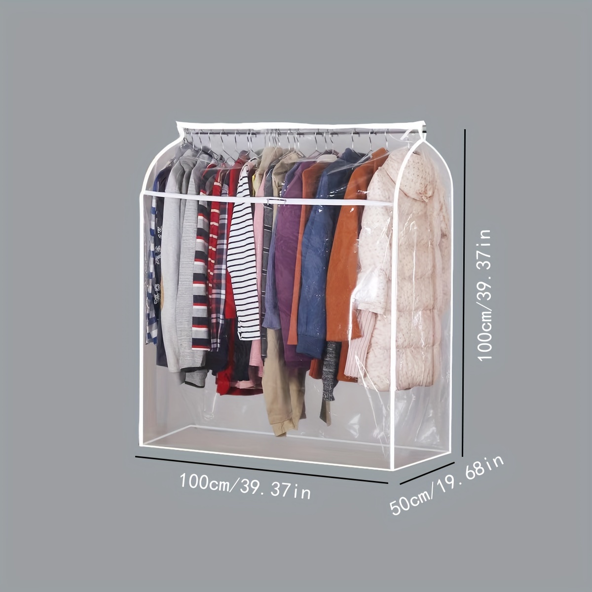 Image of Formal Dress Transparent Frame Dress Clothes Dust Cover Wardrobe Hanging Garment Bag Clothing Dust Cover Household Dust Bag Three-dimensional Hanging Garment Cover Dustproof And Moistureproof