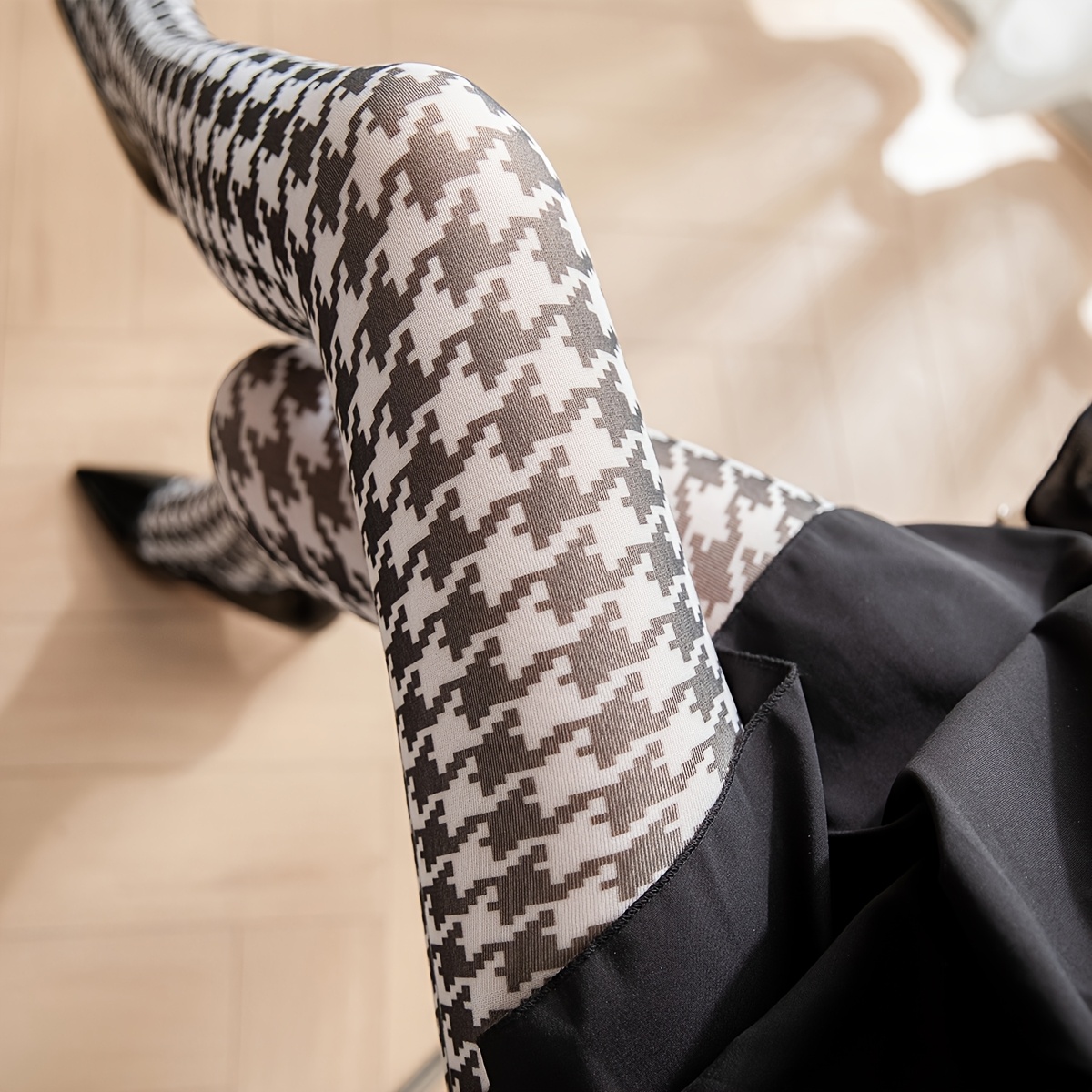 Image of 1 Pair Of Women's Pantyhose Snakeskin Scale Pattern Spring And Summer 50d Socks Pantyhose Daily Wear Pantyhose
