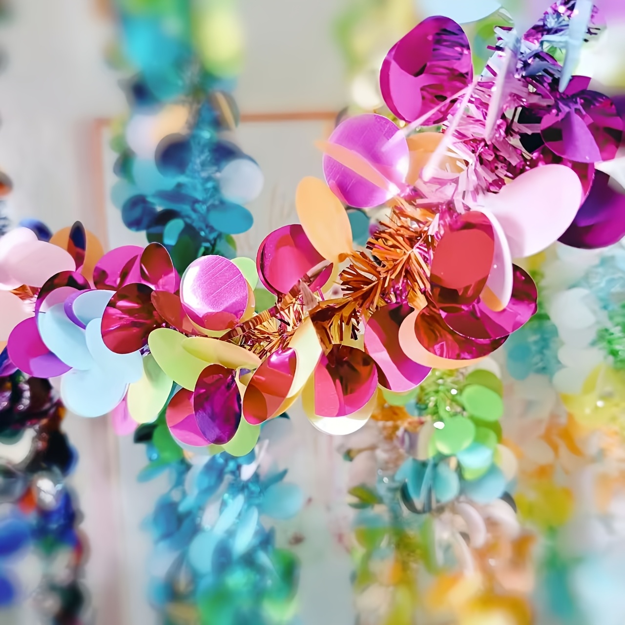 Mixed Color Sequins And Streamers For Decorating Christmas, Valentine's Day Parties, Weddings, Birthdays, Holidays, And Christmas Trees