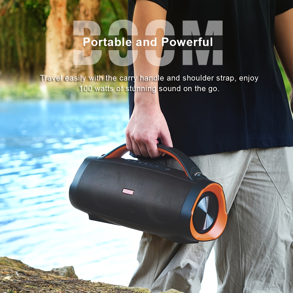 DOSS Portable Extreme Boom Pro Bluetooth Speaker with 100W Sound