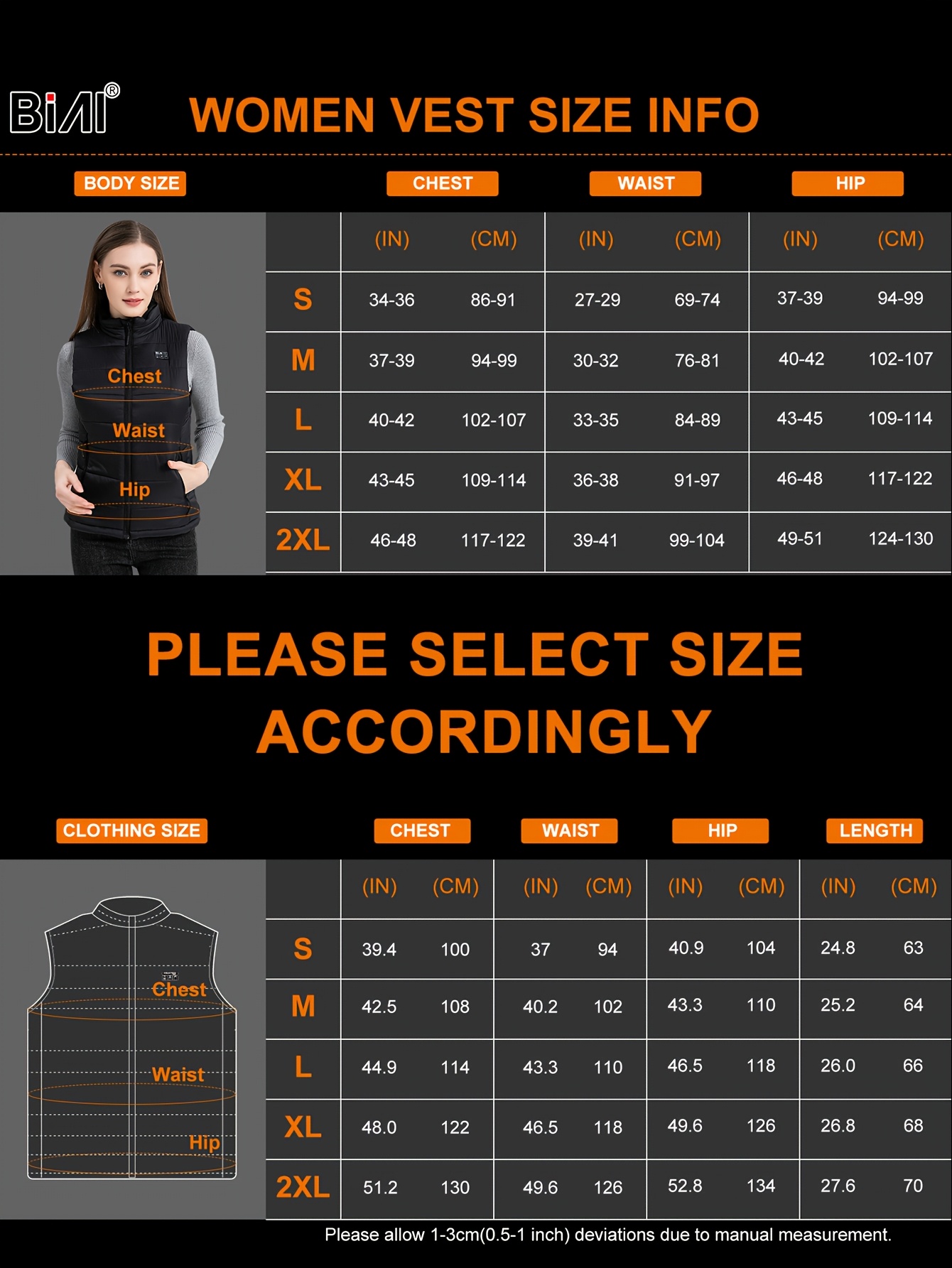 Gilet chauffant pour femmes avec batterie 7.4V 16000mAh à charge rapide | Veste chauffante modèle mis à jour pour femmes, style décontracté avec col montant et détails de fermeture éclair, motif rayé, tissu légèrement extensible