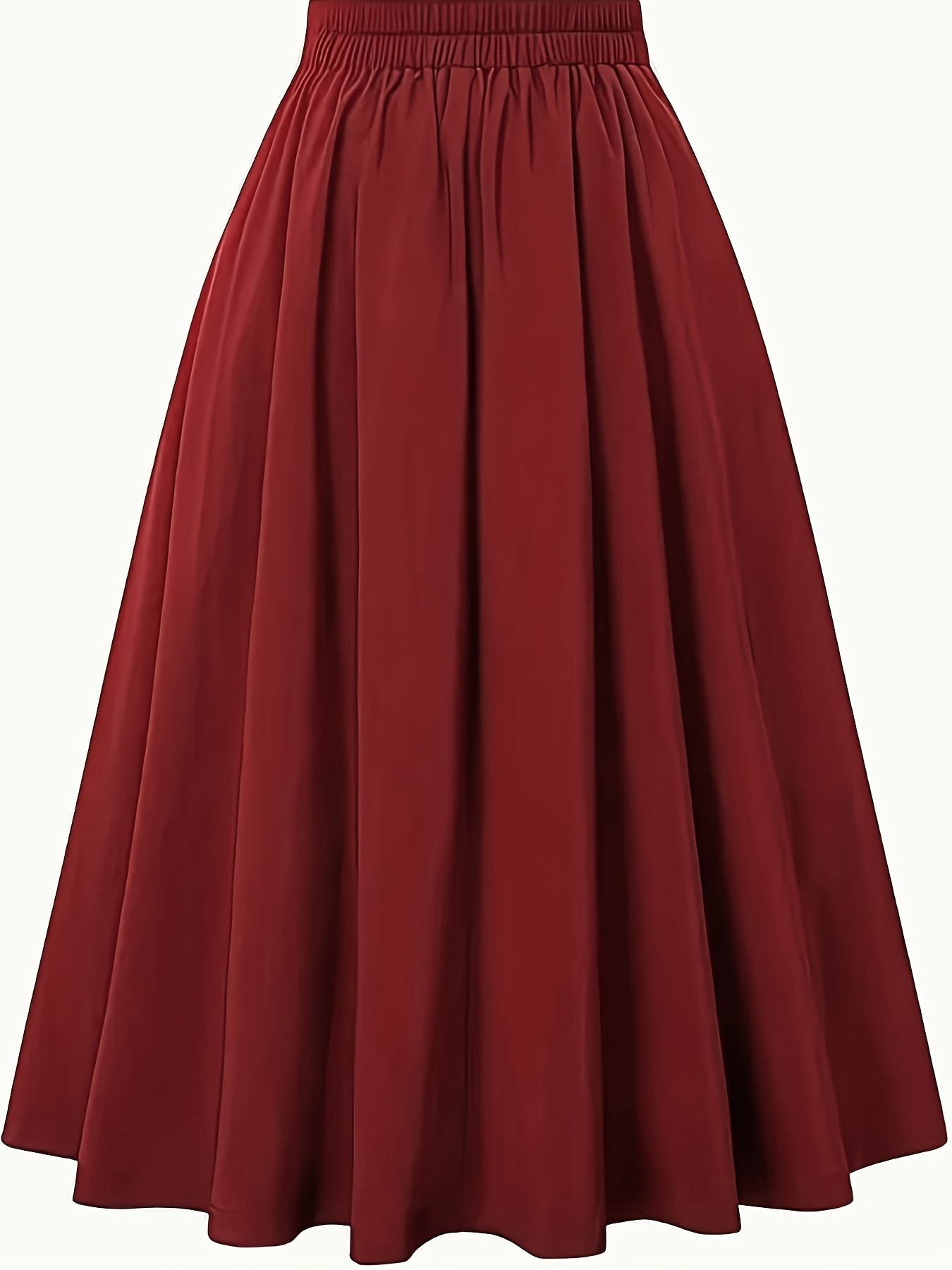 Pleated Skirt Half Skirt New Style Pocket High Waist Casual
