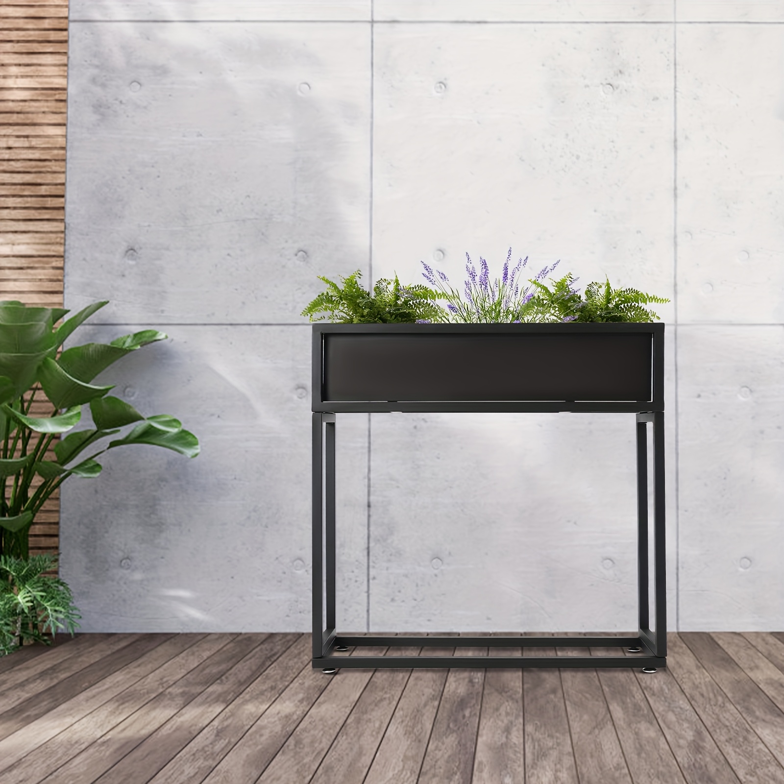 28 tall rectangular elevated planter stand freestanding - Temu