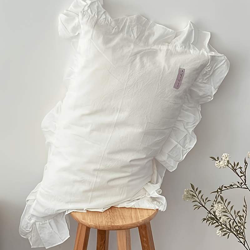 1pc Lace Single Bed Pillowcase: retailer-supplied image