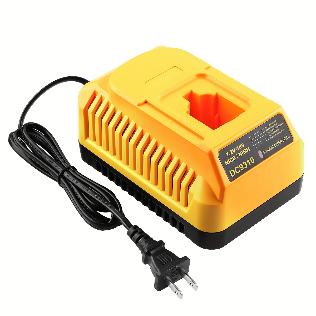 Temu – TEMU For Dc9310 Charger – Heavy-duty Nicd/nih2 Battery Charger 7.2v-18v With Ac Adapter (110v/220v) – For Power Tools, Drills
