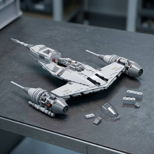 item picture moc building block model toy 360pcs count classic movie n 1 fighter model compatible with special display stand as a unique desktop ornament collectible for movie fans building block enthusiasts holiday gift birthday gift