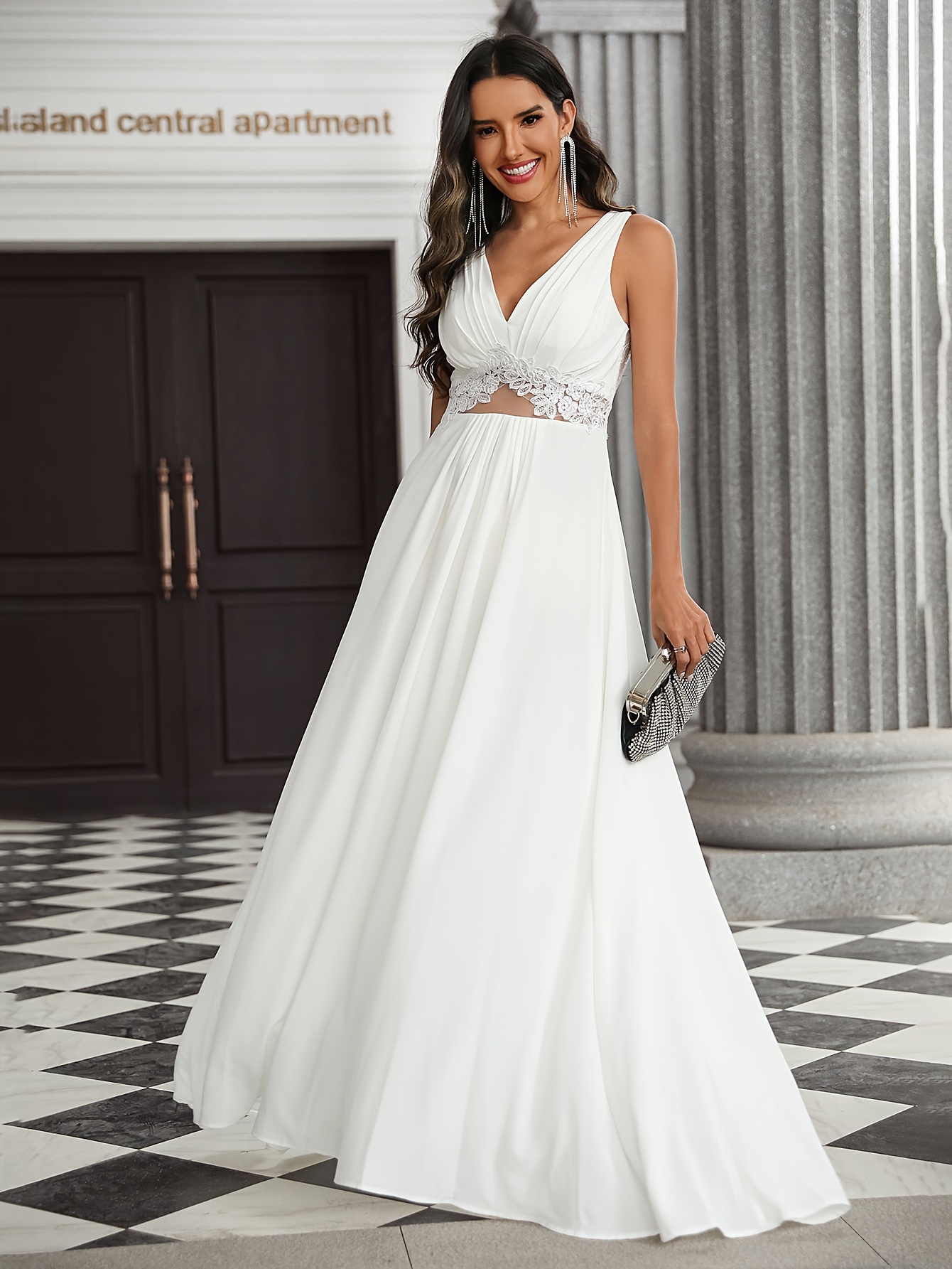 Guipure Lace Wedding Gown