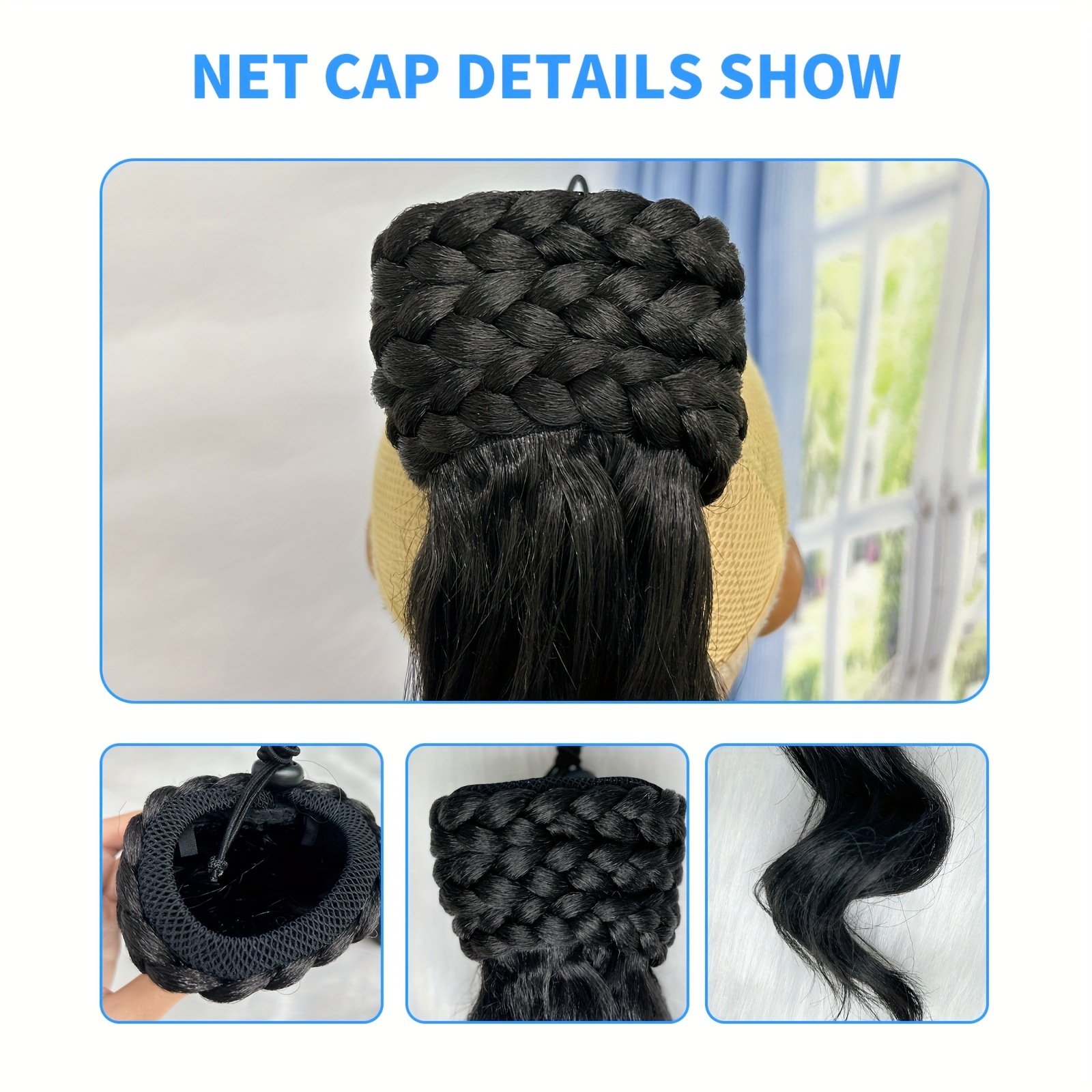 elegant body wave ponytail extension versatile synthetic hairpiece for   details 4