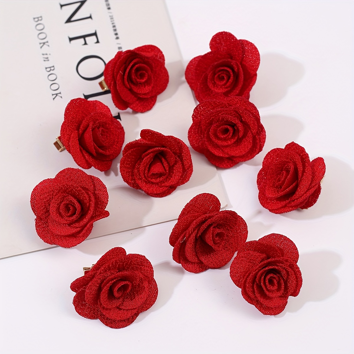 Simulation Flower Shaped Brooch Multi layer Romantic Rose - Temu