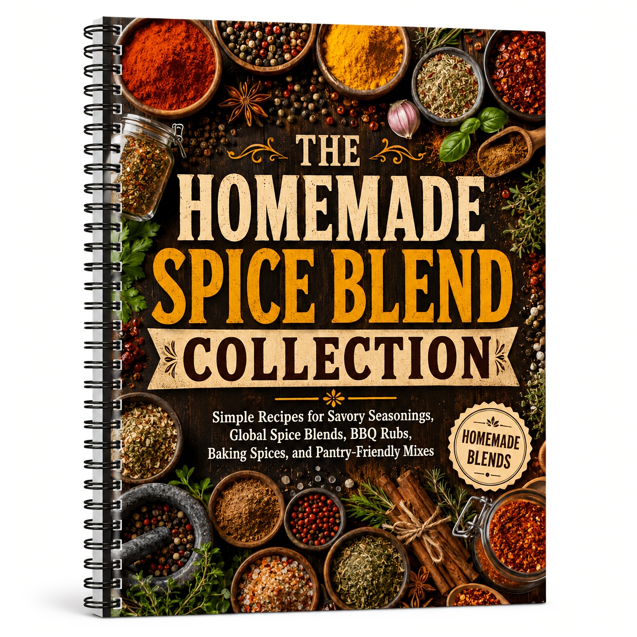 TEMU La Collection de Mélanges d'Épices Maison : Recettes Simples pour Assaisonnements Salés, Saveurs du Monde, Assaisonnements pour BBQ, Épices à