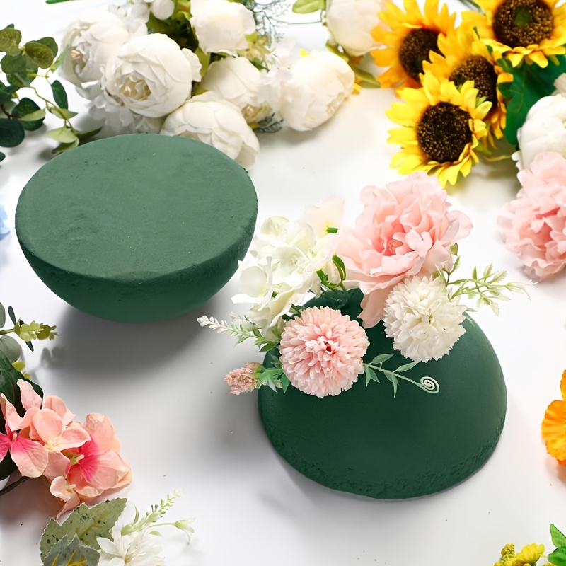 1 Stck Halbkugel Blumenschaumblock Grn Nass-Trocken Blumenschaum Grne  Schaumkugeln Gro Blumenhandwerk fr Hochzeit Knstliche Blumen  Pflanzenstrau Gestaltung DIY Basteln