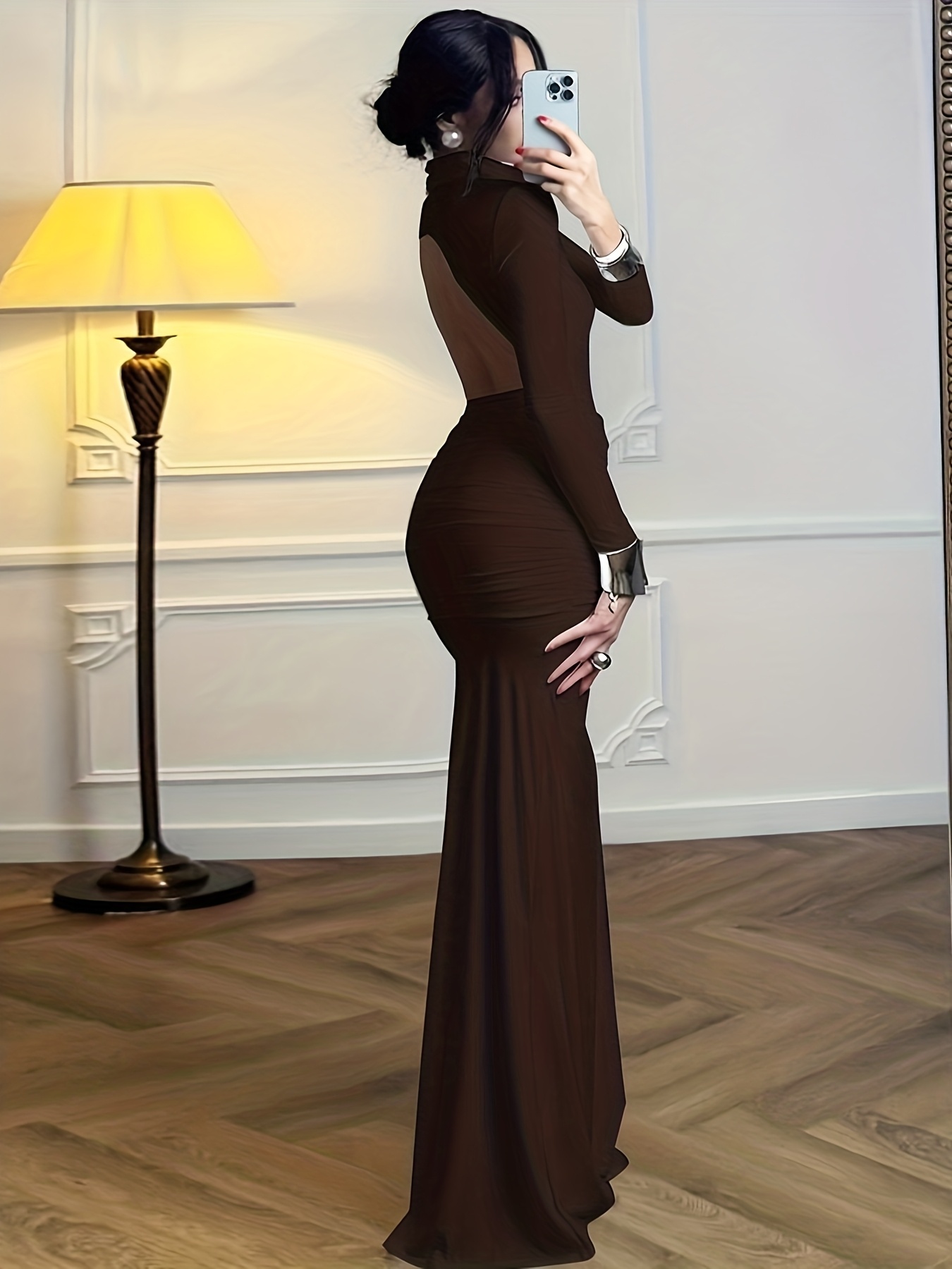 knee length dresses for ladies Luxury Feather Bandage Midi Dress main image 1