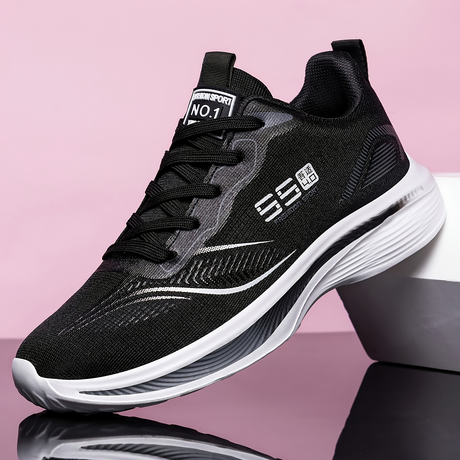 Chaussures Sport Respirantes Femme — Légères & Colorées Chaussures de sport respirantes en maille pour femmes, chaussures de course, chaussures décontractées, adaptées au fitness, adaptées au printemps et à l