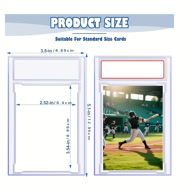 100pcs card case holder trading cards acrylic graded card - Temu