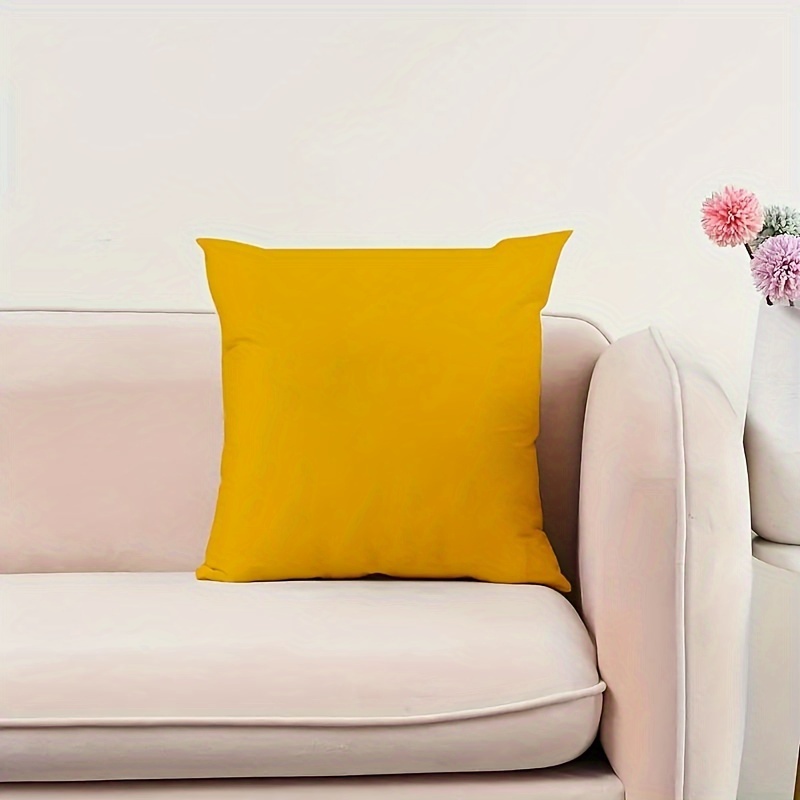 

Simplistic Pillow Cover - Contemporary Style, Machine Washable, Zipper Closure, Suitable For Small Living Room Sofa