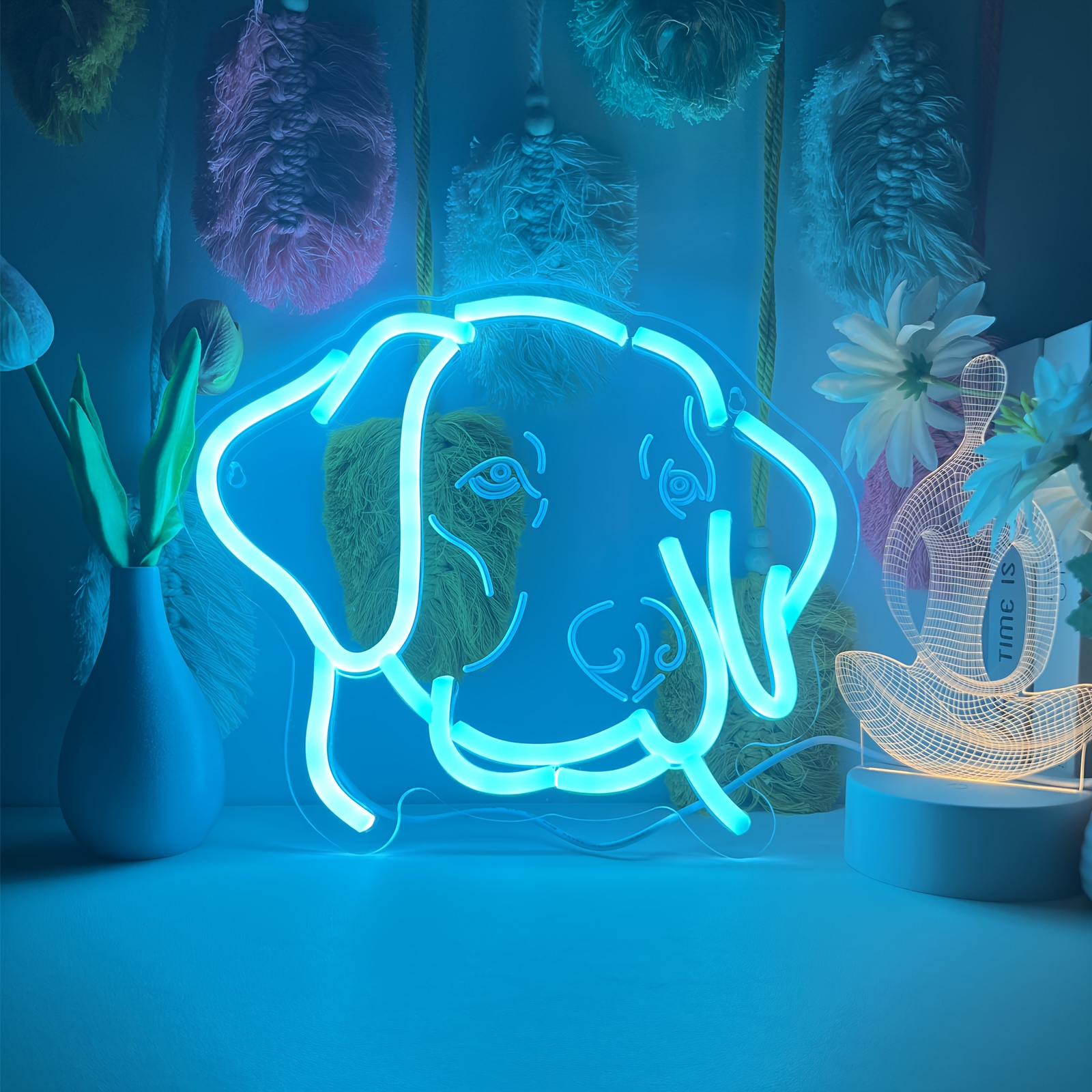 スーパーセール 目玉商品 かわいいラブラドール犬 led アクリルバック ネオンライトサイン その他